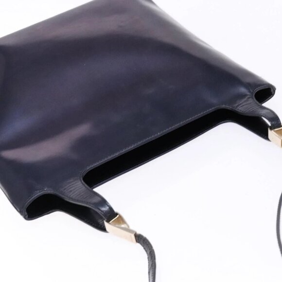 GUCCI Shoulder Bag Enamel Navy Silver Auth bs28873 - Picture 7 of 16